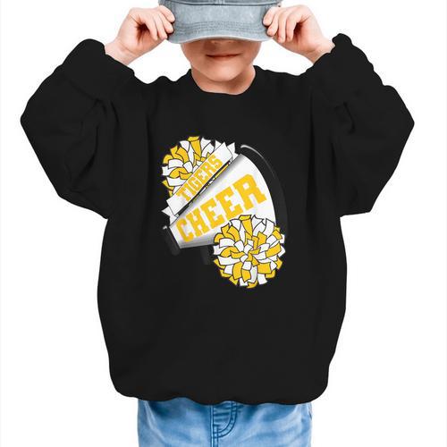 Tigers Cheer Back To School Cheerleading Spirit GY Graphic Kid Sweatshirt - Savourry