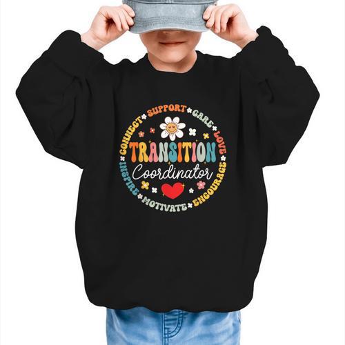 Transition Coordinator Appreciation Week Back To School Graphic Kid Sweatshirt - Savourry