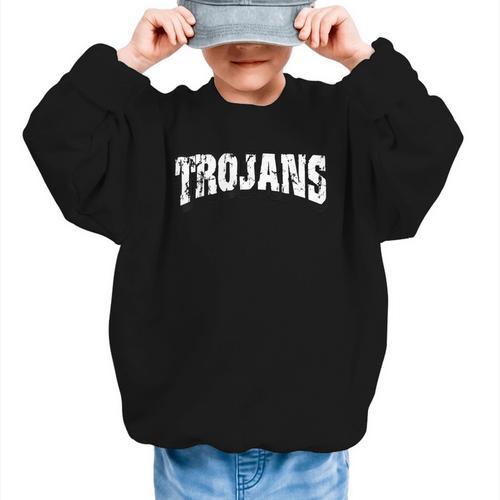 Trojans Back To School Spirit Graphic Kid Sweatshirt - Savourry