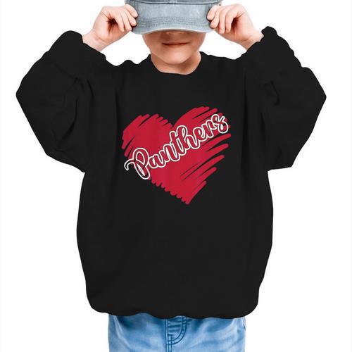 Vintage Panthers School Sports Name Spirit Go Back To School Graphic Kid Sweatshirt - Savourry