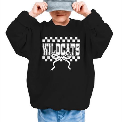 Wildcats School Spirit Team Go Back To School Graphic Kid Sweatshirt - Savourry