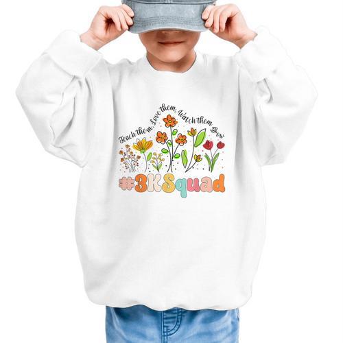 3K Squad Appreciation Week Back To School Graphic Kid Sweatshirt - Savourry