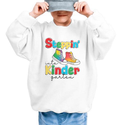 Back To School Girls Boys First Day Of Kindergarten Graphic Kid Sweatshirt - Savourry