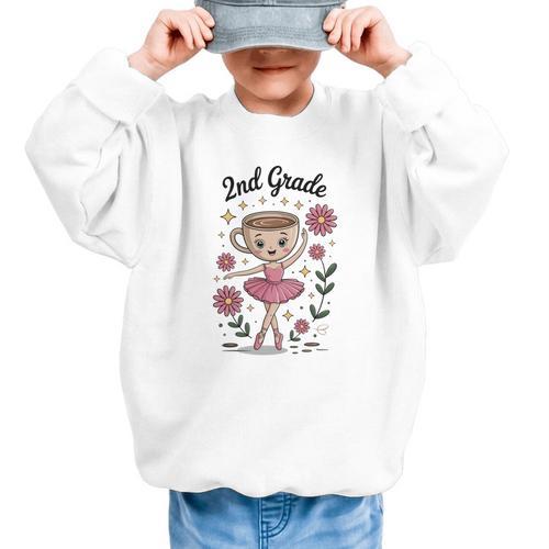 Back To School Italian Brainrot Second Grade Performance Graphic Kid Sweatshirt - Savourry
