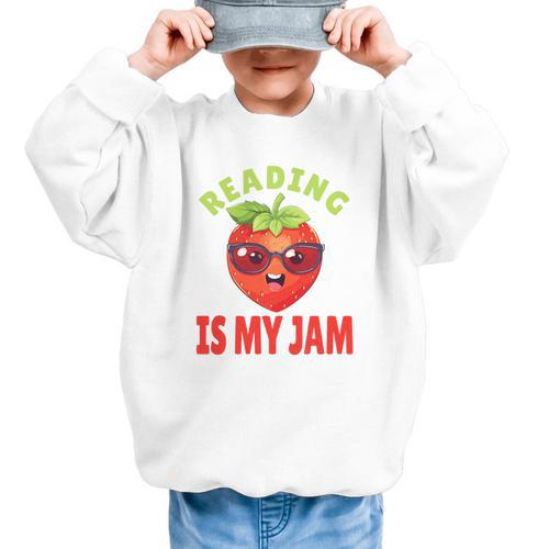 Back To School Reading Is My Jam School Librarian Premium Tri-Blend Graphic Kid Sweatshirt - Savourry