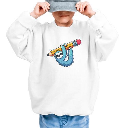 Back To School Seventh Grade Sloth Hanging Out In 7th Grade Performance Graphic Kid Sweatshirt - Savourry