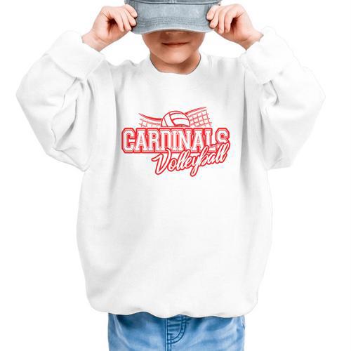 Cardinals Volleyball Back To School Spirit R Graphic Kid Sweatshirt - Savourry