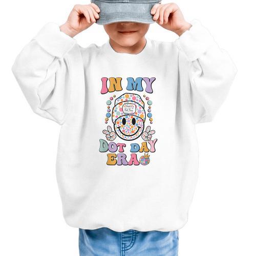 In My Dot Day Era Kids Boys Girls Dot Day Back To School Graphic Kid Sweatshirt - Savourry