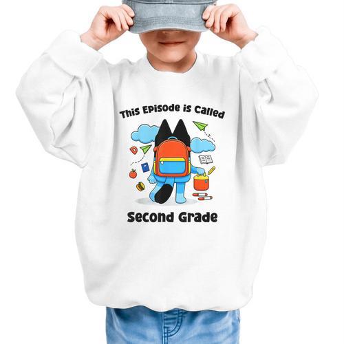 This Episode Is Called Second Grade Back To School Graphic Kid Sweatshirt - Savourry