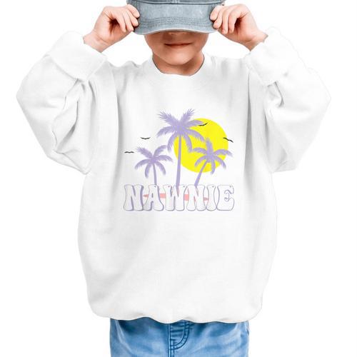 Nawnie Vintage Women Appreciation Day Hello Back To School Graphic Kid Sweatshirt - Savourry