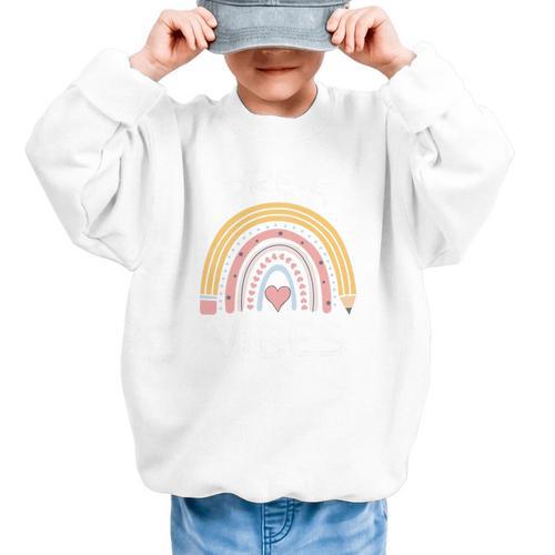 Pre-K Vibes Pencil Rainbow Back To School Boys Girls Kids Premium Tri-Blend Graphic Kid Sweatshirt - Savourry
