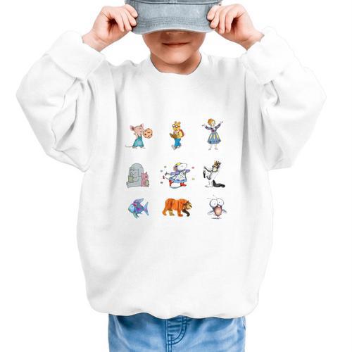 Read Book Characters I Can Do Hard Things Back To School Graphic Kid Sweatshirt - Savourry