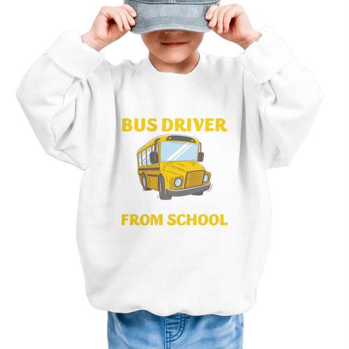 School Bus Driver Kindness Humor Back To School Quote Premium Tri-Blend Graphic Kid Sweatshirt - Savourry