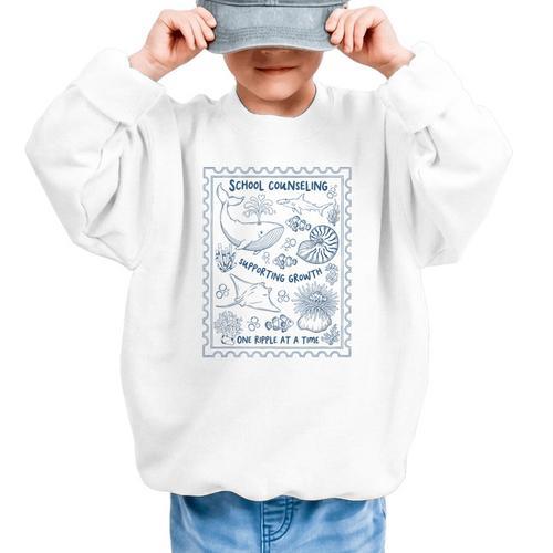 School Counselor Ocean Guidance Counselor Back To School Graphic Kid Sweatshirt - Savourry