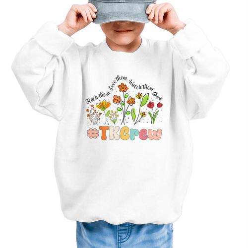 TK Crew Appreciation Week Back To School Graphic Kid Sweatshirt - Savourry