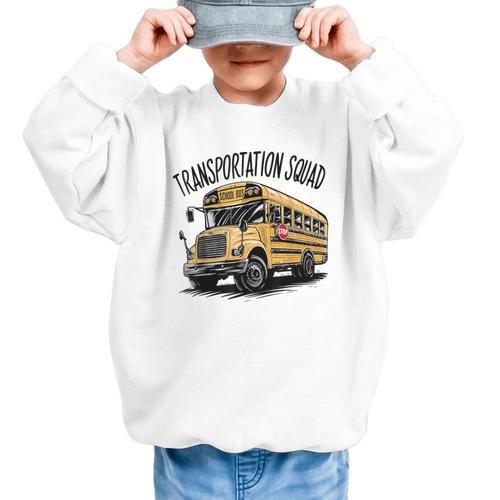 Transportation Squad Bus Drivers Back To School Graphic Kid Sweatshirt - Savourry
