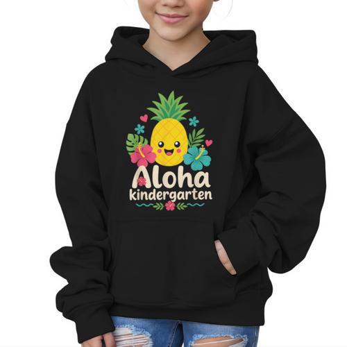 Aloha Kindergarten Pineapple Back To School Graphic Kid Hoodie - Savourry