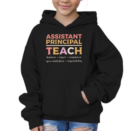 Assistant Principal Back To School Appreciation Principals Graphic Kid Hoodie - Savourry