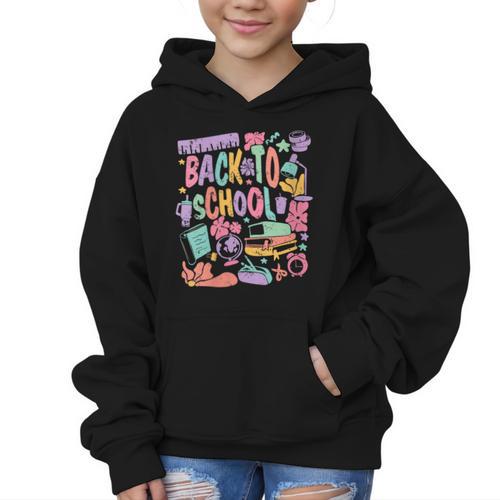 Back To School Fun Supplies Learning Graphic Kid Hoodie - Savourry