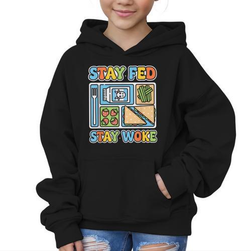 Cafeteria Crew Tour Welcome Back To School Lunch Lady Graphic Kid Hoodie - Savourry