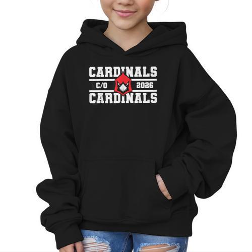 Cardinals Class Of 2026 Back To School Spirit RB Graphic Kid Hoodie - Savourry