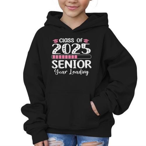 Class Of 2025 Senior Year Loading Back To School 2025 Graphic Kid Hoodie - Savourry