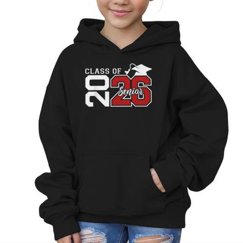 Class Of 2026 Senior 2026 Back To School Men Women Graphic Kid Hoodie - Savourry