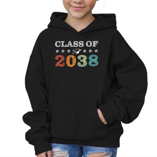 Class Of 2038 Grow With Me First Day School Back To School Graphic Kid Hoodie - Savourry