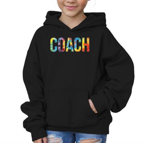 Coach Women For Work Tie Dye Back To School Appreciation Day Graphic Kid Hoodie - Savourry