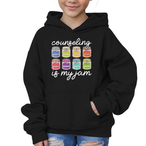 Counseling Is My Jam School Counselor Back To School Graphic Kid Hoodie - Savourry