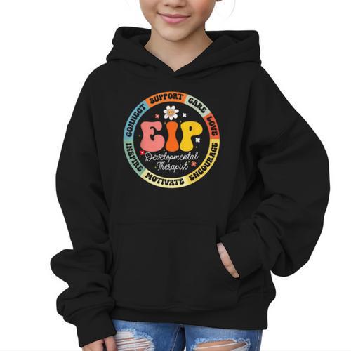 EIP Developmental Therapist Appreciation Week Back To School Graphic Kid Hoodie - Savourry