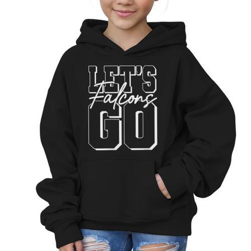 Falcon Back To School Spirit Graphic Kid Hoodie - Savourry