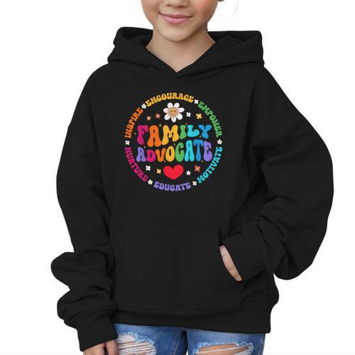 Family Advocate Appreciation Week Back To School PTO Graphic Kid Hoodie - Savourry