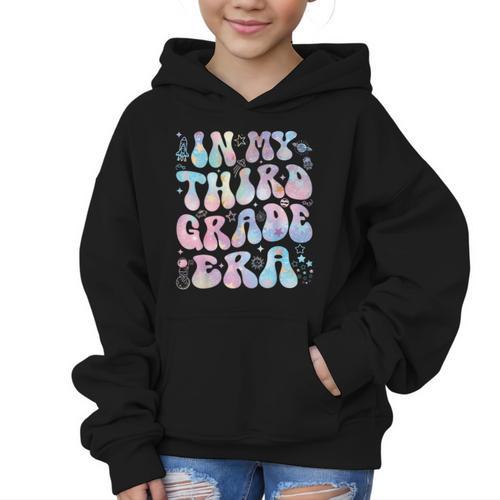 Groovy In My Third Grade Era Tie Dye Kids Boy Back To School Graphic Kid Hoodie - Savourry
