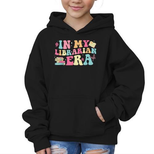 In My Librarian Era Last Day Of School Back To School Graphic Kid Hoodie - Savourry