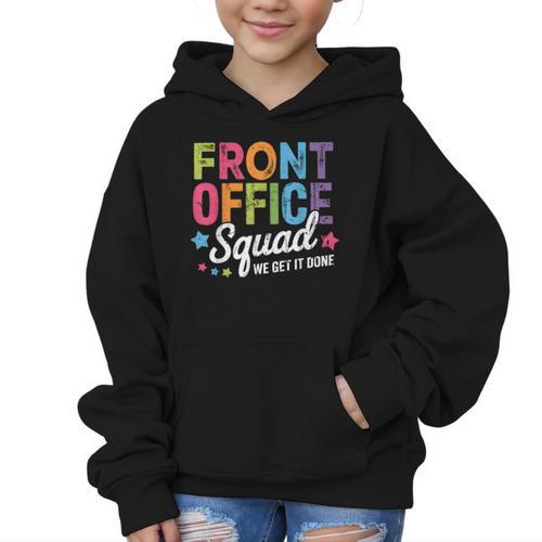 Office Squad We Get It Done Back To School Happy First Day Graphic Kid Hoodie - Savourry