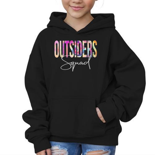 Outsiders Squad Tie Dye Back To School Women Appreciation Graphic Kid Hoodie - Savourry