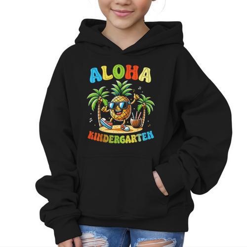 Pinapple Beach Back To School Day Aloha Kindergarten Graphic Kid Hoodie - Savourry