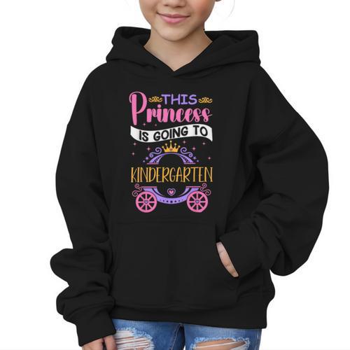 This Princess Is Going To Kindergarten Back To School Girl Graphic Kid Hoodie - Savourry
