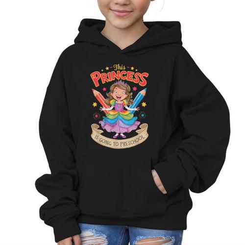 This Princess Is Going To Preschool Back To School Graphic Kid Hoodie - Savourry