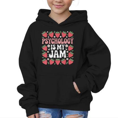 Psychology Is My Jam School Psychologist Back To School Graphic Kid Hoodie - Savourry