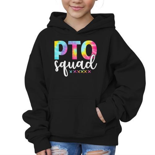 Pto Squad Groovy Back To School Women Appreciation Graphic Kid Hoodie - Savourry
