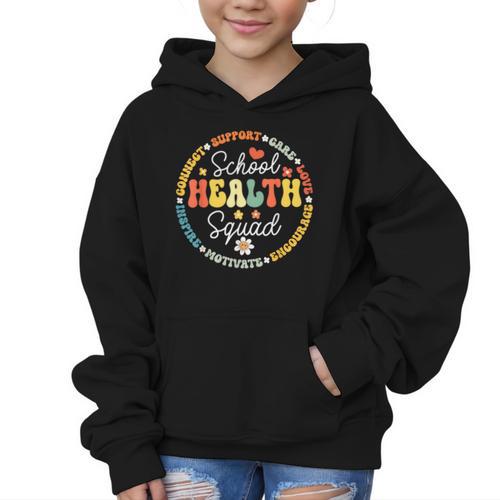 School Health Squad Back To School Nurse Squad Graphic Kid Hoodie - Savourry