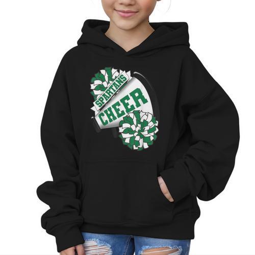 Spartans Cheer Back To School Cheerleading Spirit G Graphic Kid Hoodie - Savourry