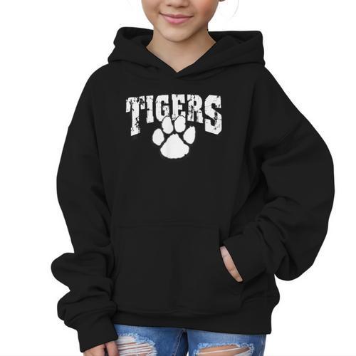 Tigers School Spirit Back To School B Graphic Kid Hoodie - Savourry