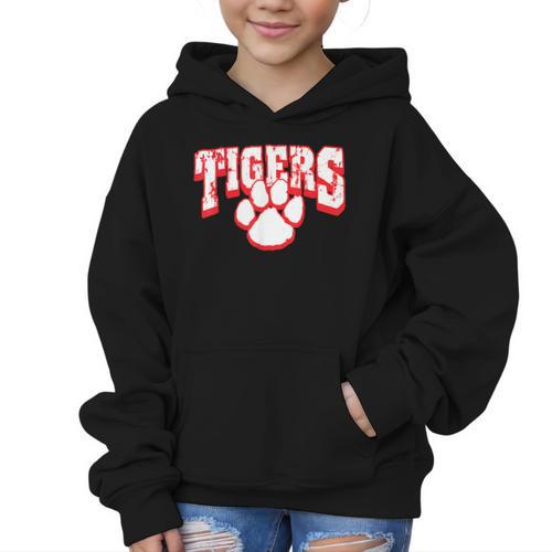 Tigers School Spirit Back To School R Graphic Kid Hoodie - Savourry