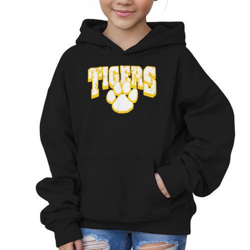 Tigers School Spirit Back To School Y Graphic Kid Hoodie - Savourry