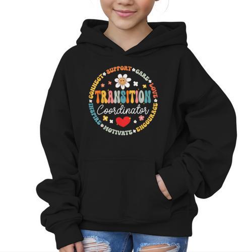 Transition Coordinator Appreciation Week Back To School Graphic Kid Hoodie - Savourry
