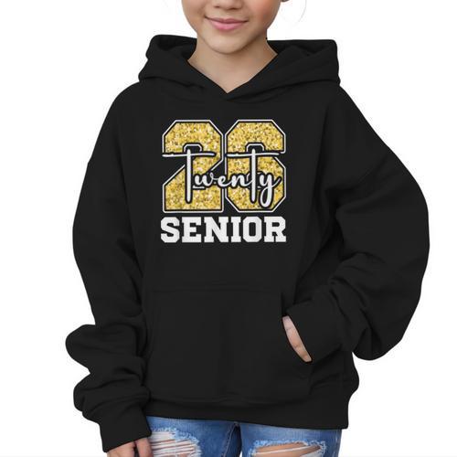 Twenty 2026 Class Of 26 Seniors Back To School Graduation Graphic Kid Hoodie - Savourry
