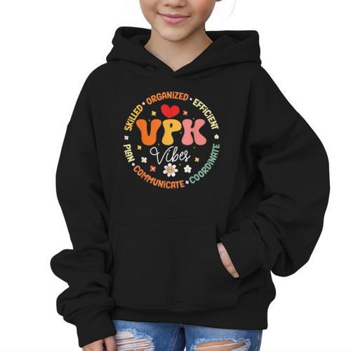 VPK Vibes First Day Of Back To School Appreciation Week Graphic Kid Hoodie - Savourry